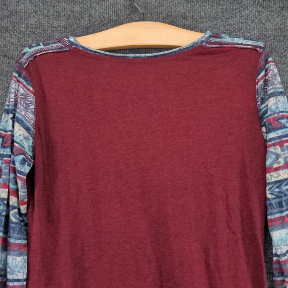 Panhandle Long Sleeve T Shirt Earn Your Spurs Rodeo Spirit Size M Red Western - Picture 8 of 10